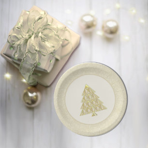 Champaign Joyoux Noel Paper Plate