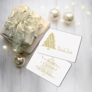 Champaign Joyoux Noel Thank You Card