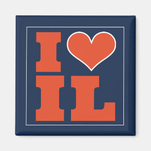 Champaign Urbana  (IL) Football Watch Party Fridge Magnet