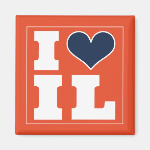 Champaign Urbana  (IL) Football Watch Party Fridge Magnet