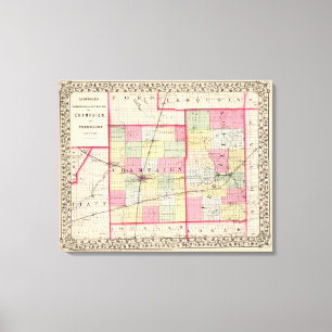 Champaign, Vermillion counties Canvas Print
