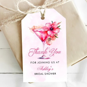 Champange Bridal Shower Gift Tags
