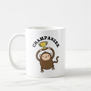 Champanzee Funny Champion Chimpanzee Pun Coffee Mug