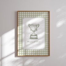 Champion at Heart Vintage Trophy Wall Art