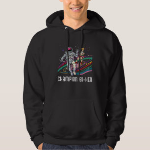 Champion Bi ker Bicycle Bisexual Rainbow Pride LGB Hoodie