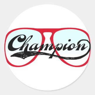 Champion Classic Round Sticker