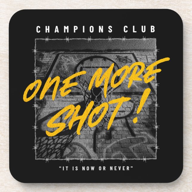 Champion club one more shot  coaster (Front)