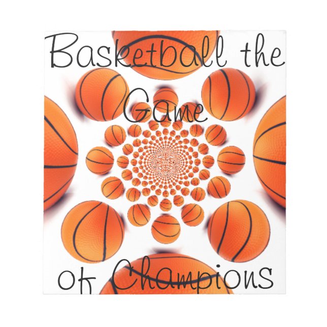 Champion Court Vision:  Basketball Game of Champs Notepad (Front)