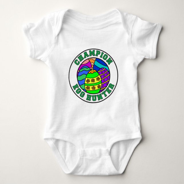 Champion Egg Hunter Baby Bodysuit (Front)