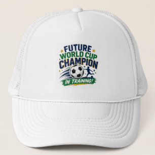 Champion In Trg - Kids World Cup Soccer T-Shirt Trucker Hat
