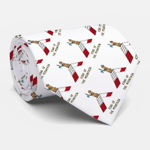 Champion king of the mountain dog agility funny tie