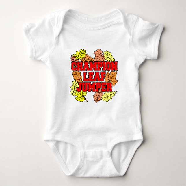 Champion Leaf Jumper Baby Bodysuit (Front)