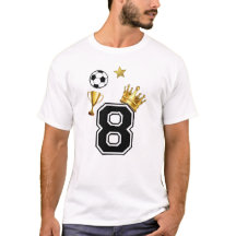 Champion Number 8 Soccer Football Crown Men's Basi