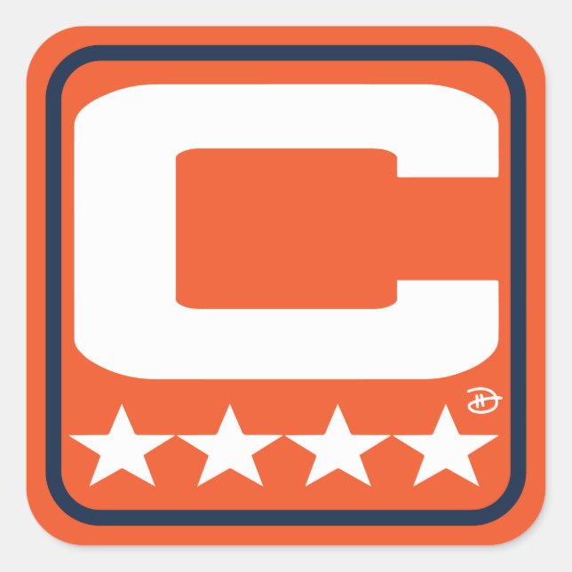 Champion Patch - DEN Orange Sticker (Front)