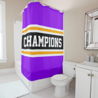 CHAMPIONS Fun Bright Purple Black Racing Stripes