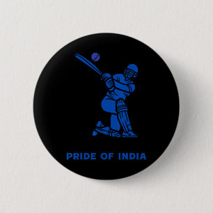 Champions In Blue Pride Of India Indian Cricket Pl 6 Cm Round Badge