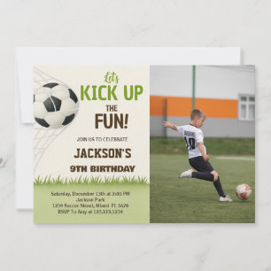 Champions League Soccer Birthday Invitation
