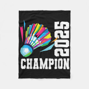 Championship Liga Titel Fan Badminton Top Sport Ve Fleece Blanket
