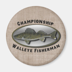 Championship Walleye Fisherman Magnet