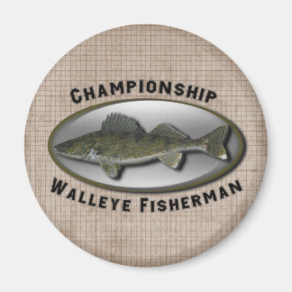 Championship Walleye Fisherman Magnet