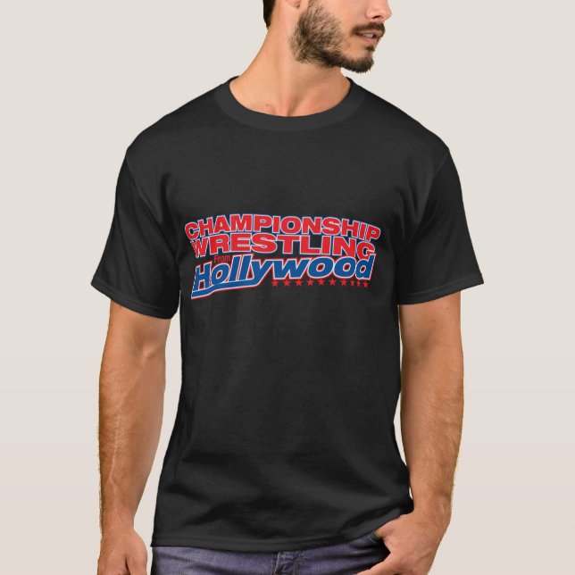 Championship Wrestling From Hollywood - Logo T-Shirt (Front)