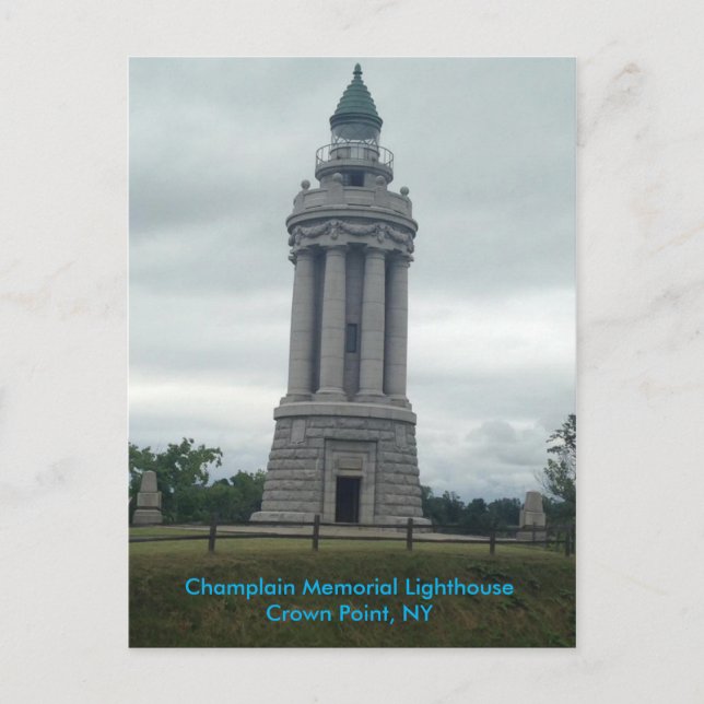 Champlain Memorial Lighthouse Postcard (Front)