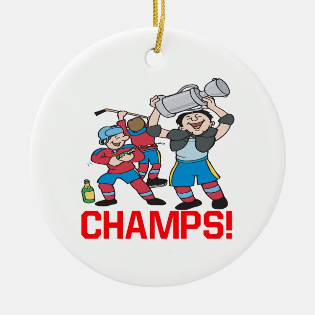 Champs Ceramic Tree Decoration (Front)