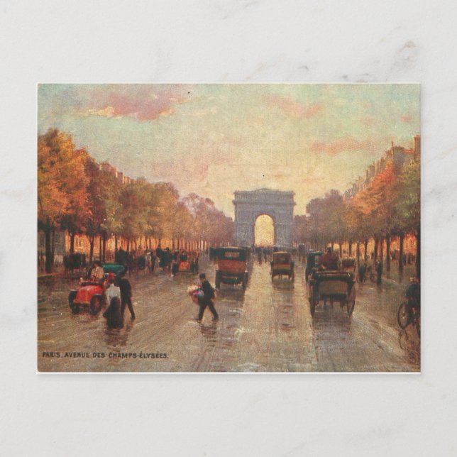 Champs Elysee Postcard (Front)