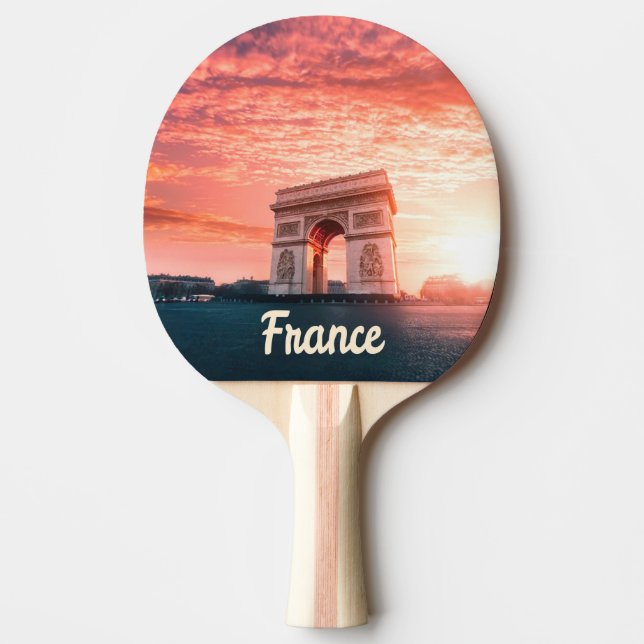 Champs-Élysées France Paris Ping Pong Paddle (Front)