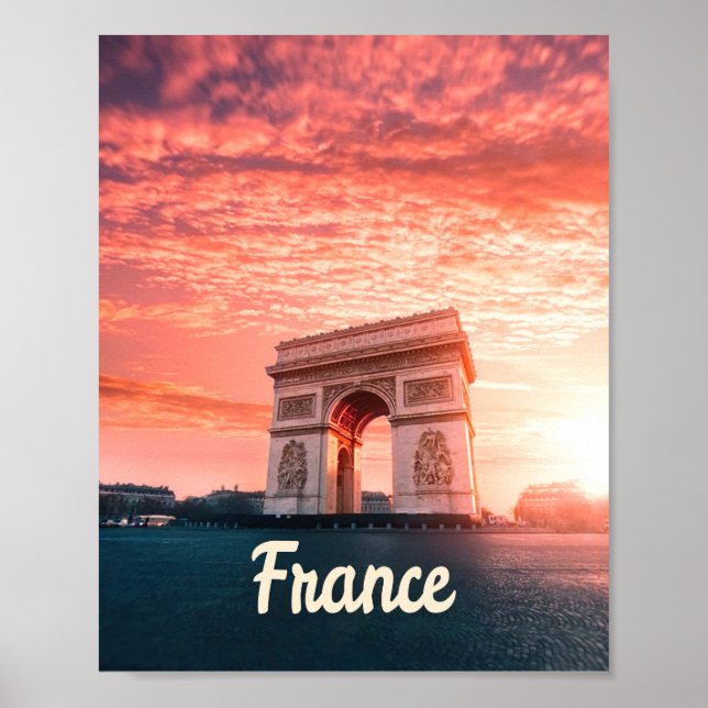 Champs-Élysées France Paris Poster (Front)