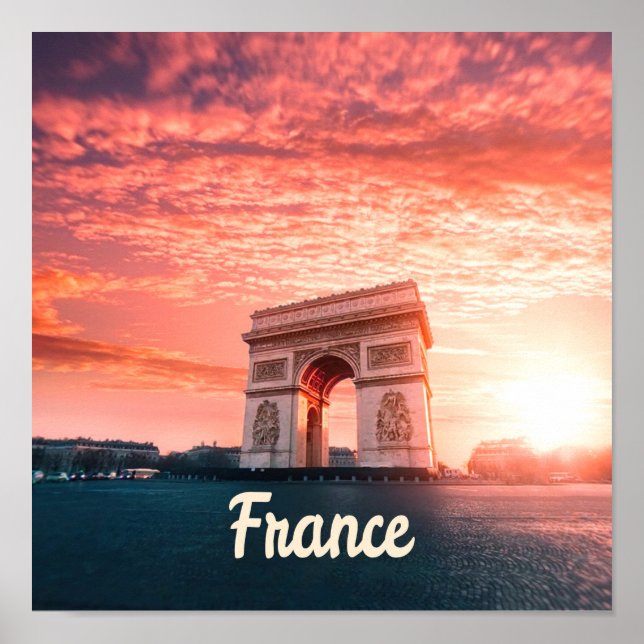 Champs-Élysées France Paris Poster (Front)