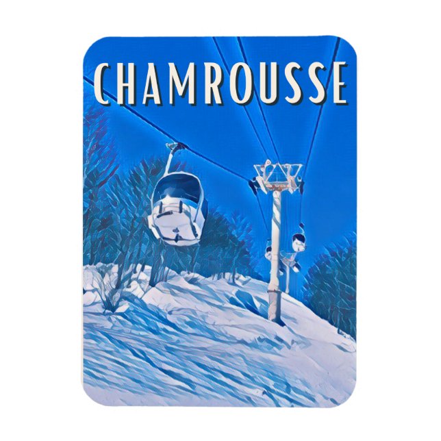 Chamrousse Station de ski Magnet (Vertical)