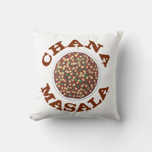 Chana Masala Chole Indian Food Chickpea Dish Cushion