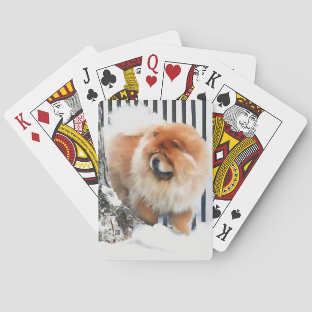CHANCE heARTdog chow playing cards (Back)