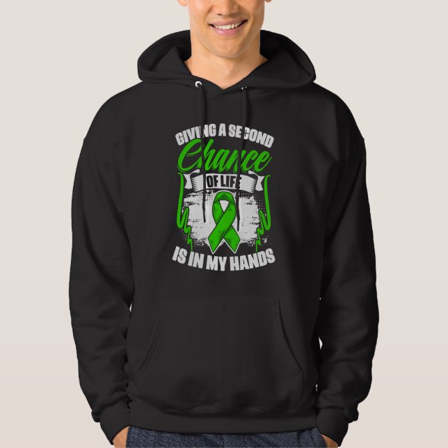 Chance Of Life  Kidney Transplant Donate Life Orga Hoodie (Front)
