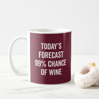 Chance Of Wine Funny Quote Coffee Mug