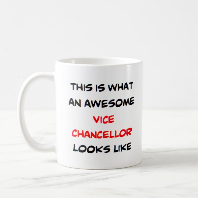 chancellor vice, awesome coffee mug (Left)