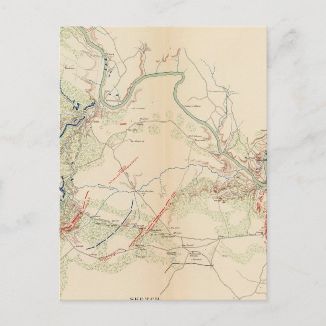 Chancellorsville, Salem Church, Fredericksburg Postcard (Front)