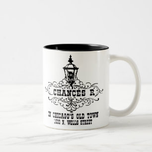 Chances R Restaurant, Chicago and Chicagoland area Two-Tone Coffee Mug