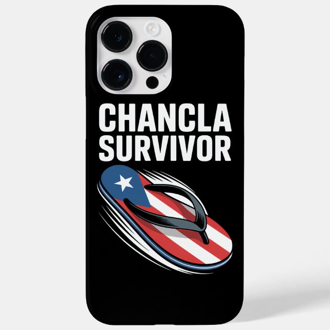 Chancla Survivor Funny Spanish Joke Case-Mate iPhone Case (Back)