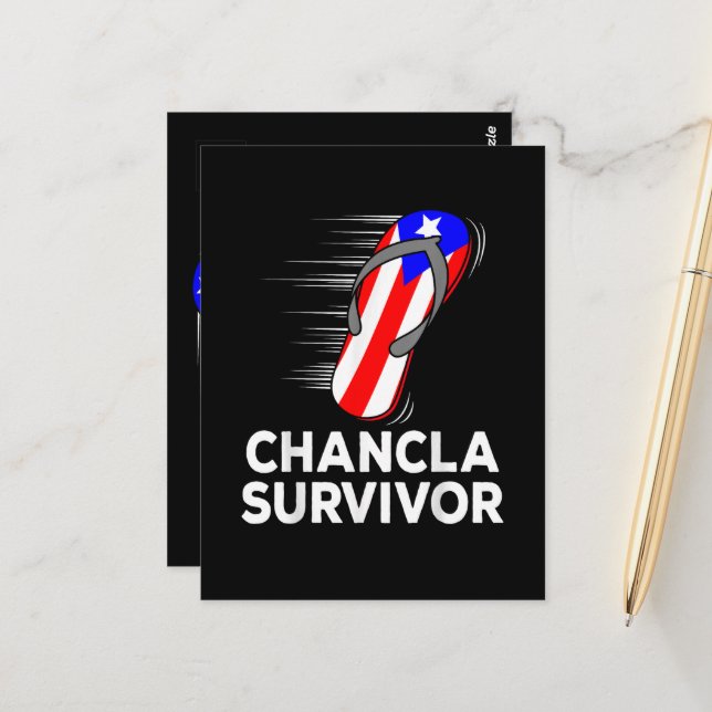 Chancla Survivor Postcard (Front/Back In Situ)