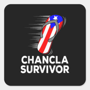 Chancla Survivor Square Sticker