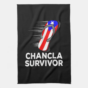 Chancla Survivor Tea Towel