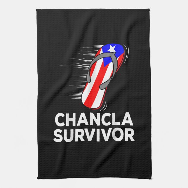 Chancla Survivor Tea Towel (Vertical)