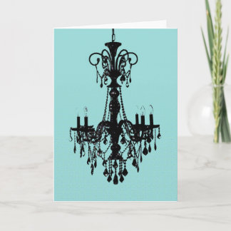 Chandelier Blue Card