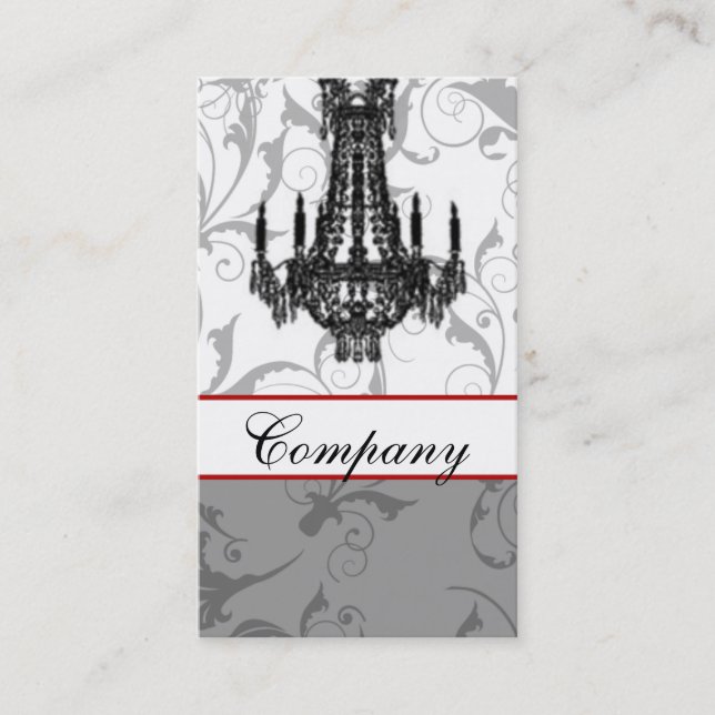 chandelier Chic Business Cards (Front)