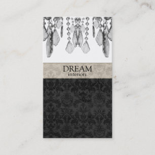 Chandelier Crystals Real Estate Business Card V2