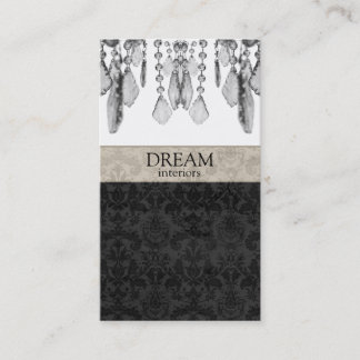 Chandelier Crystals Real Estate Business Card V2