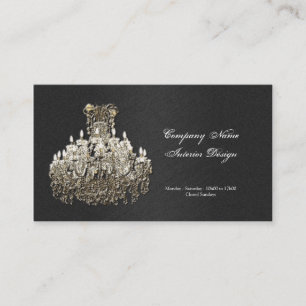 Chandelier decorator business card