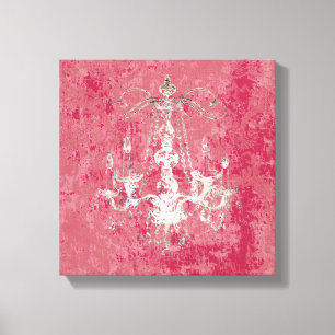 Chandelier Elegance CHANGE COLOR ~ Wrapped Canvas